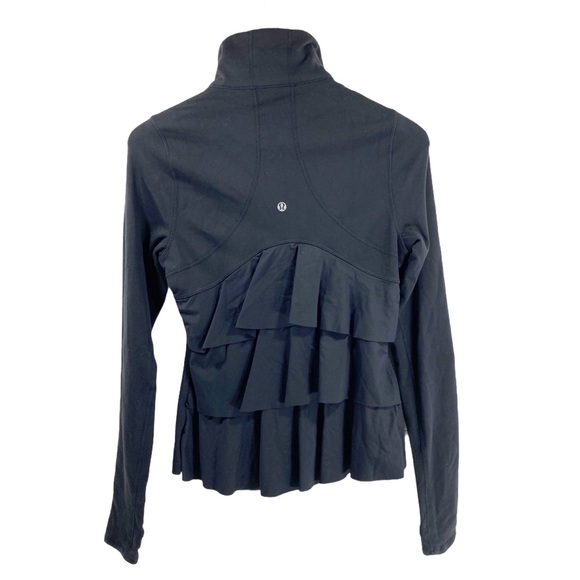 lululemon athletica Jackets & Blazers - Lululemon Yogi Dance Jacket Ruffle Top Black